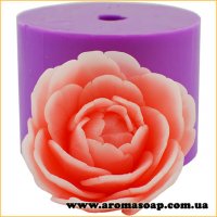 Bella peony opened bud 3d silicone mold