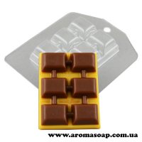 Chocolate bar 02 71 g plastic mold