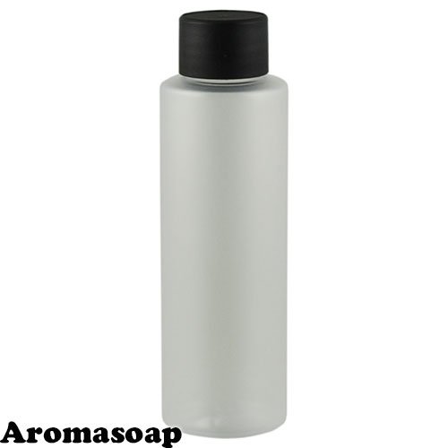 Round matte bottle 100 ml + Black cap