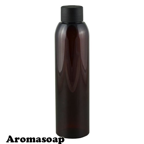 Round dark bottle 150 ml + Black cap