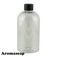 350 ml transparent bottle + Black cap