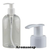 Bottle 350 ml transparent + Dispenser