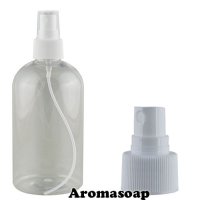 Bottle 350 ml transparent + Spray bottle