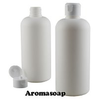 White bottle 500 ml + flip top cap