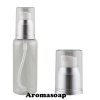 Round bottle 60 ml + aluminum dispenser