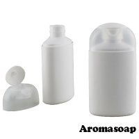 White bottle 100 ml + flip top cap