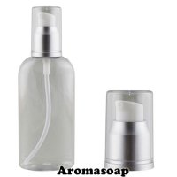 Flat bottle 100 ml + aluminum dispenser