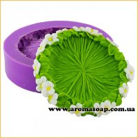 Green meadow in flowers 3D silicone mold