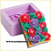 Meadow of roses silicone mold