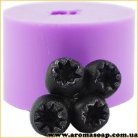 Blueberry-small bunch of 4 pcs 3D silicone mold