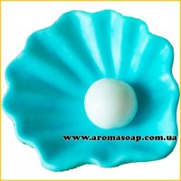 Shell with pearl 3D silicone mold