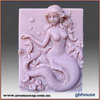 Mermaid with seahorse silicone mold