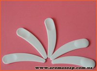 White cosmetic spatula