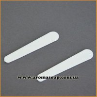 Mini cosmetic spatula white