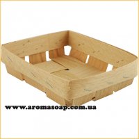 Small square veneer basket