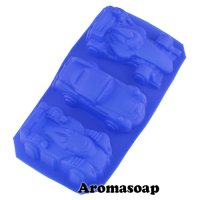 Silicone soap molds Racing cars