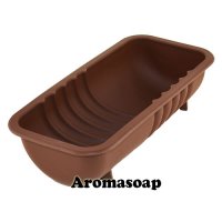 Rectangular soap mold (round bottom) 1 kg