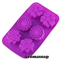 Soap molds Lily, Violet, Dandelion plate