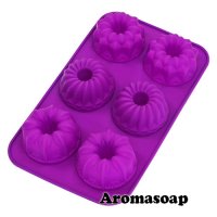 Silicone plate of Assorted cupcakes
