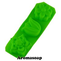 Silicone Soap Molds Wildflowers