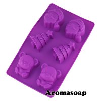 Silicone plate for soap New Year