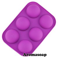 Soap mold with small hemispheres