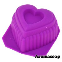Soap mold Heart openwork large