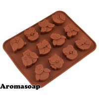 Silicone molds on a plate assortment Sovushki mini