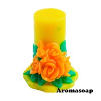 Candle Bouquet of Roses 3D silicone mold