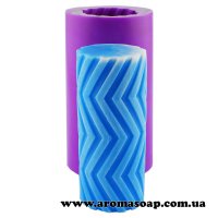 Candle tube pattern 03 3D silicone mold
