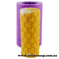 Candle tube pattern 01 3D silicone mold