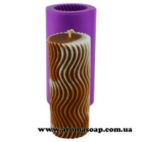 Candle tube pattern 04 3D silicone mold