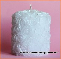 Candle in roses medium silicone mold