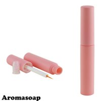 Bottle with a thin brush 5 ml pink