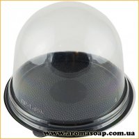 Plastic Packaging Dome with Black Bottom