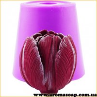 Tulip lush bud 3D silicone mold