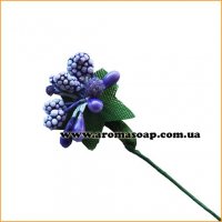 Stamens on wire Lilac with berries and leaves 3 pcs