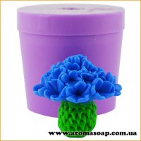 cornflower large 3D silicone mold