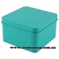 Tin gift box turquoise